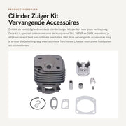Kit di sostituzione per cilindri 50mm - Accessori di ricambio - Adatto per Husqvarna 268/268XP/268K - Segataglio a catena - Alta qualità - Componente motore
