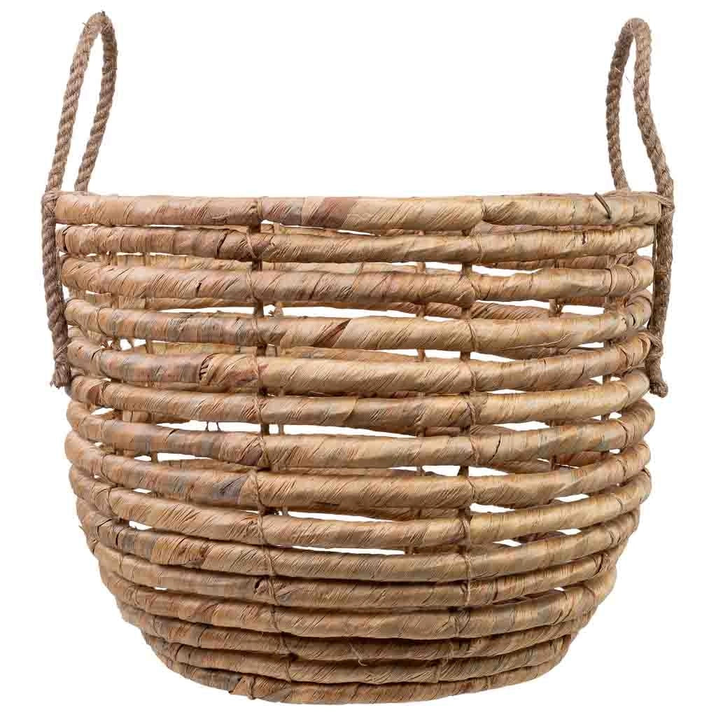 Cesto in fibra naturale marrone D37x29/36