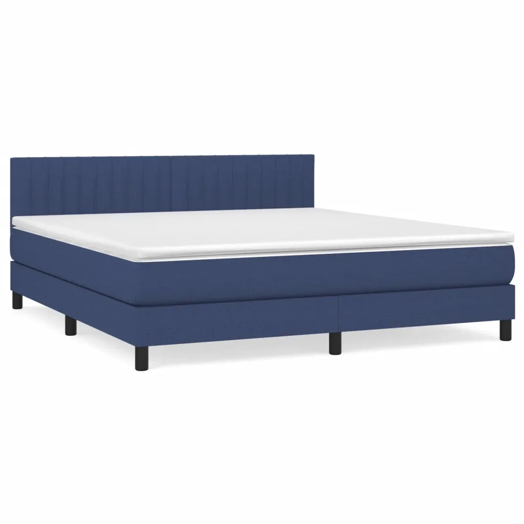 Giroletto a Molle con Materasso Blu 160x200 cm in Tessuto 3140231