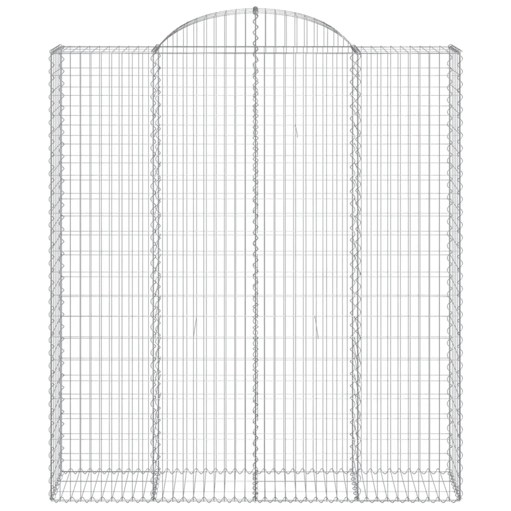 Cesti Gabbioni ad Arco 18 pz 200x50x220/240 cm Ferro Zincato 3146460