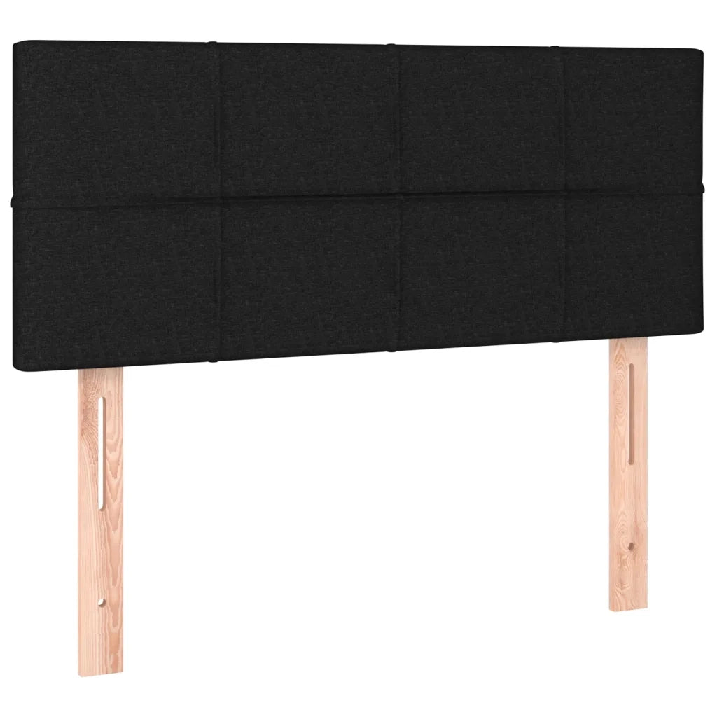 Giroletto a Molle con Materasso Nero 100x200 cm in Tessuto