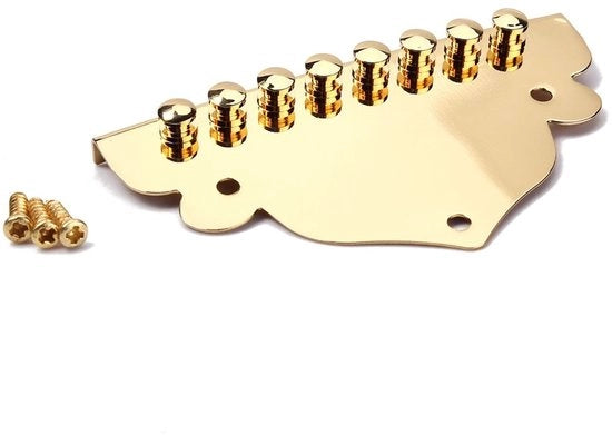 Sostegno per corde - Acciaio inox - Acciaio inox - 8 corde - Viti - Alta durata - Facile da installare - Mandolino