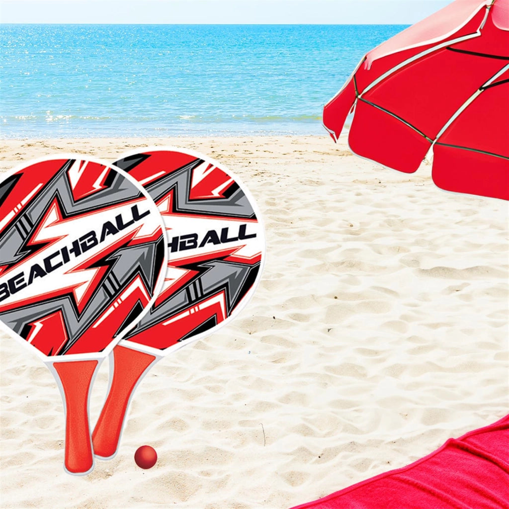 SET RACCHETTONI BEACH CM.38X24 CON PALLINA COLORAZIONE ASSORTITA