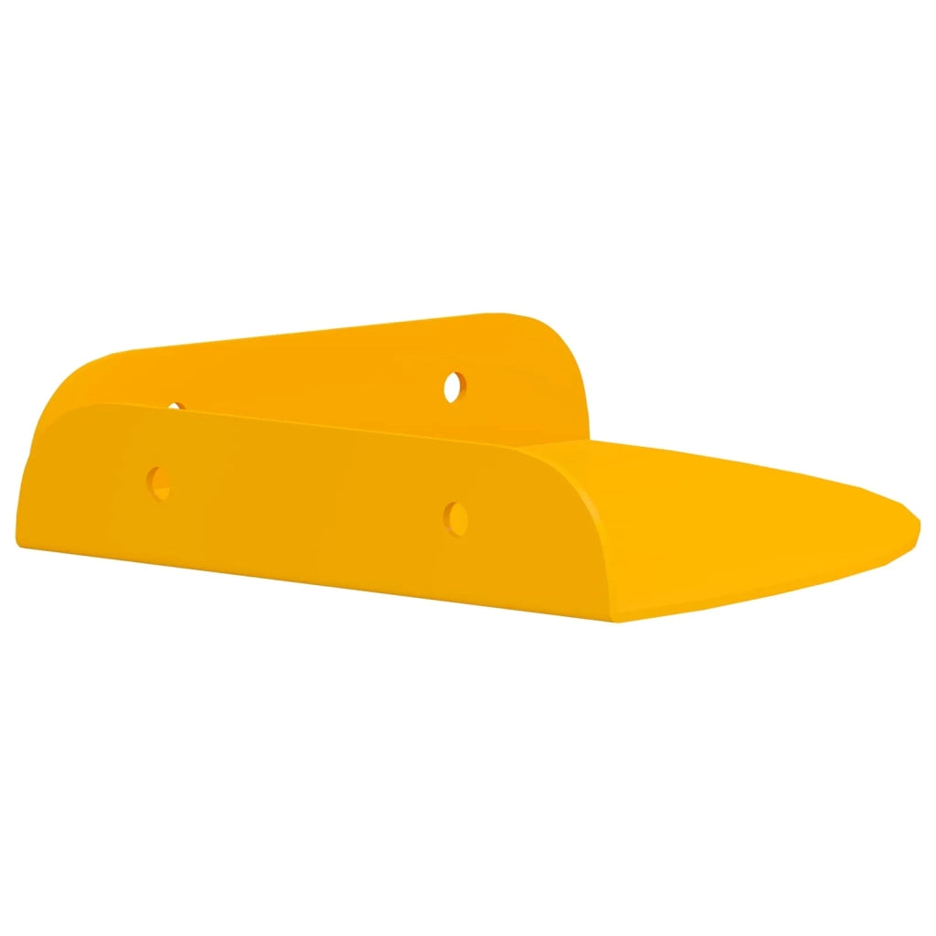 Mensola sospesa 2 pcs Giallo senape 15 x 15 x 2 cm 8004080
