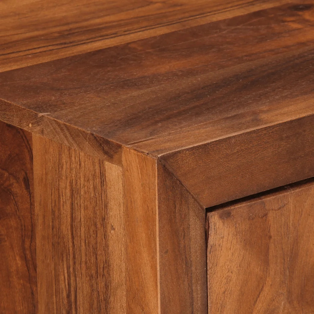 Cassettiera Marrone ambra 70x35x70 cm in Legno Massello Acacia CFW9816664
