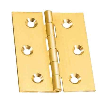 CERNIERA FRESATA PIANA 30x25 mm - Bronzato - 24 pezzi- CERNIERIFICIO VALTOCE