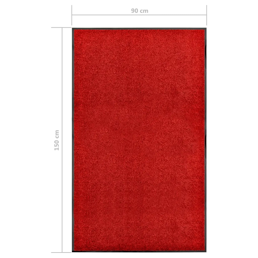 Zerbino | Tappetino Lavabile Rosso 90x150 cm