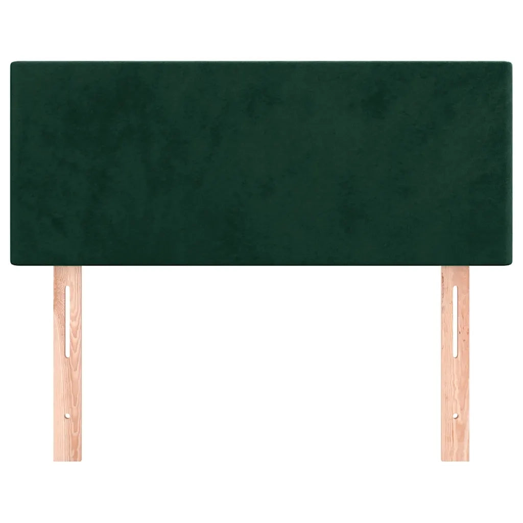 Testiera | Testata Verde scuro 90x5x78/88 cm in Velluto