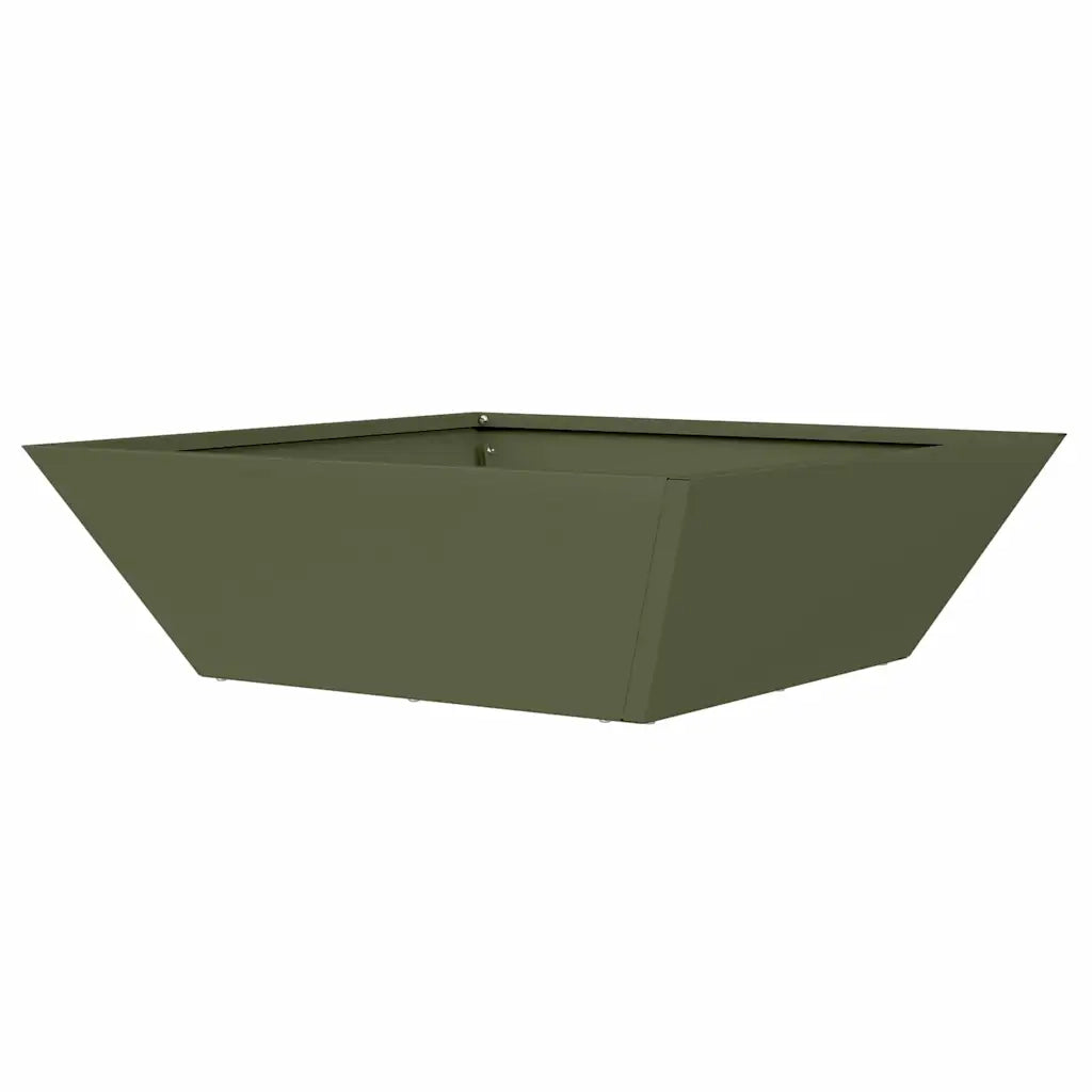 Vaso da giardino 5 pcs Verde oliva 50 x 50 x 15 cm 873831