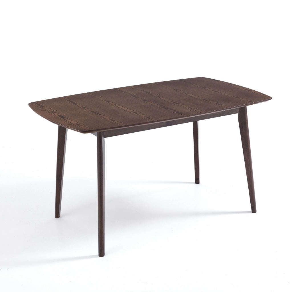 Tavolo allungabile effetto legno noce scuro cm. H.75xP.75xL.120/150