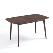 Tavolo allungabile effetto legno noce scuro cm. H.75xP.75xL.120/150
