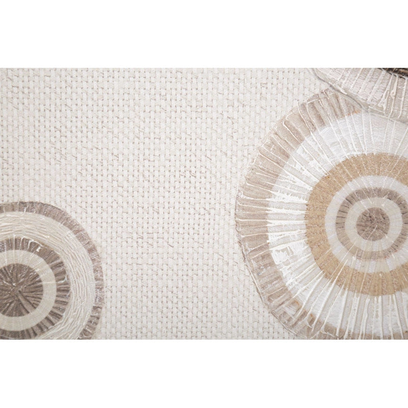 Dipinto Su Tela Circly Con Inserti -b- cm 50x3,2x100