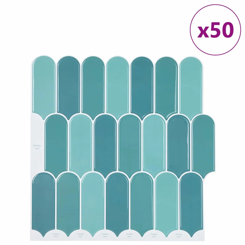 Piastrella Piuma 50 pcs Blu 30 x 30 cm Poliuretano e PET 42046209