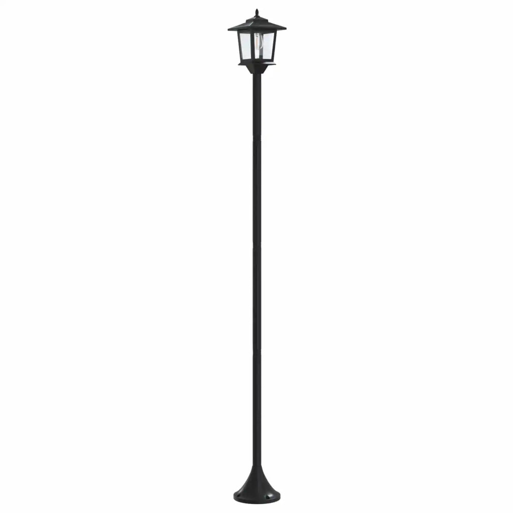 Set di Lampioni with LED Bulb 2 pz Nero 16 x 16 x 156 cm 42042691
