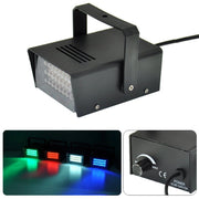 Trade Shop - Strobo Discoteca Luce Effetto Flash Dj Disco Stroboscopica Mini Blu Rosso Giallo -
