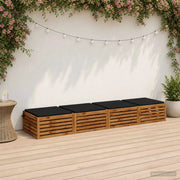 Cuscini per Sedia in 4 Pezzi SOEST 4 pz 100% Poliestere Nero 944774