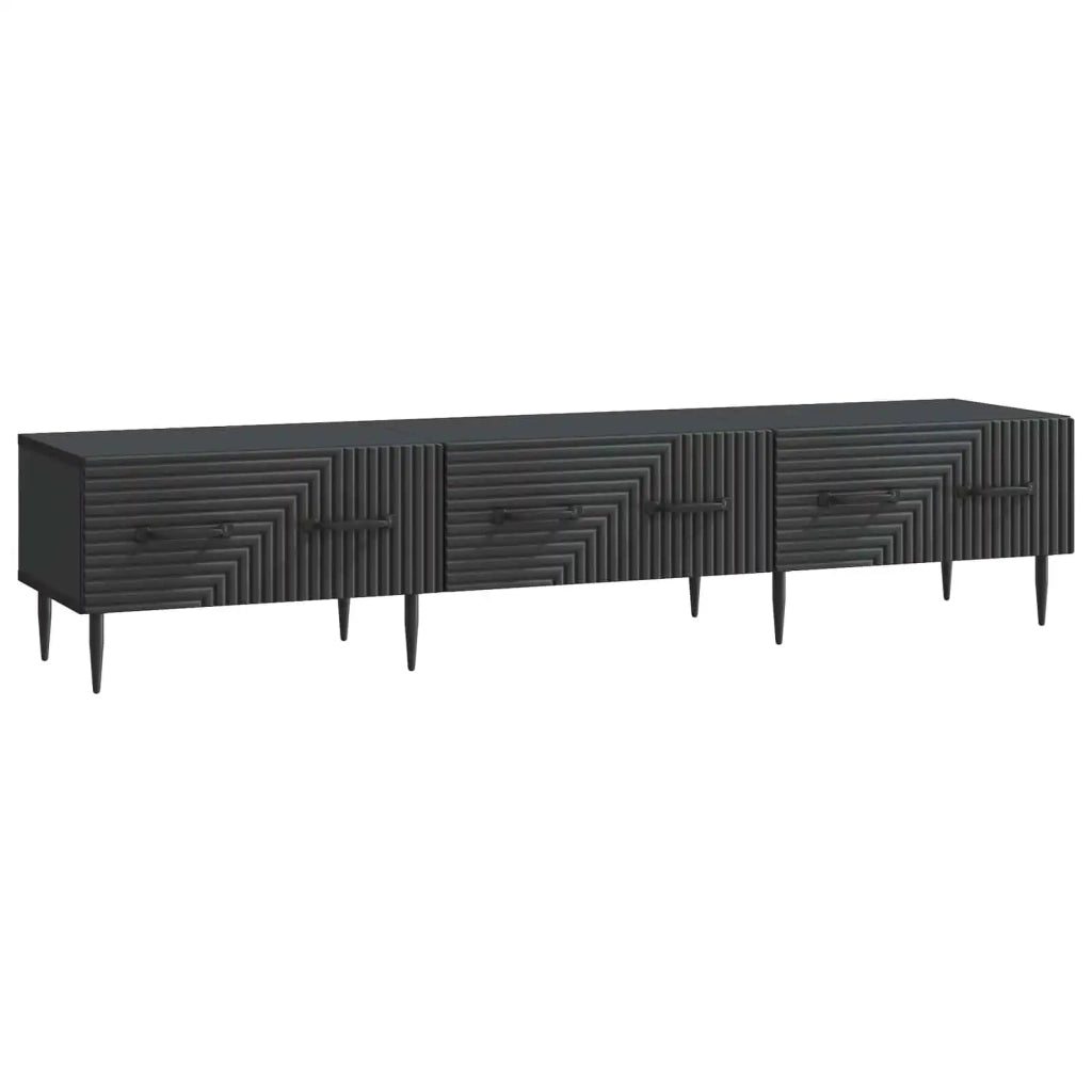 Mobile TV | Armadietto TV | Mobile Porta TV Nero 147 x 34,5 x 30 cm Legno ingegnerizzato