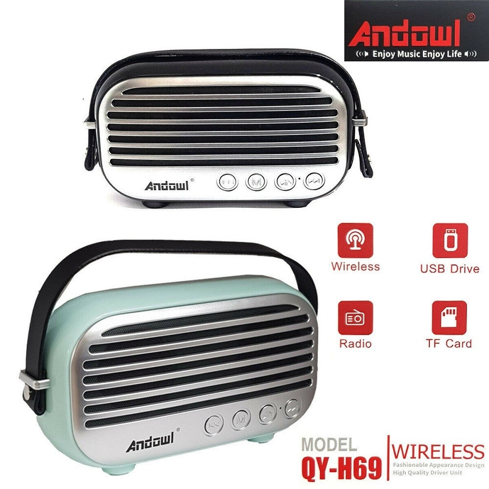 Trade Shop - Cassa Speaker Wireless Portatile Ricaricabile Micro Sd Usb Bluetooth Radio Fm -