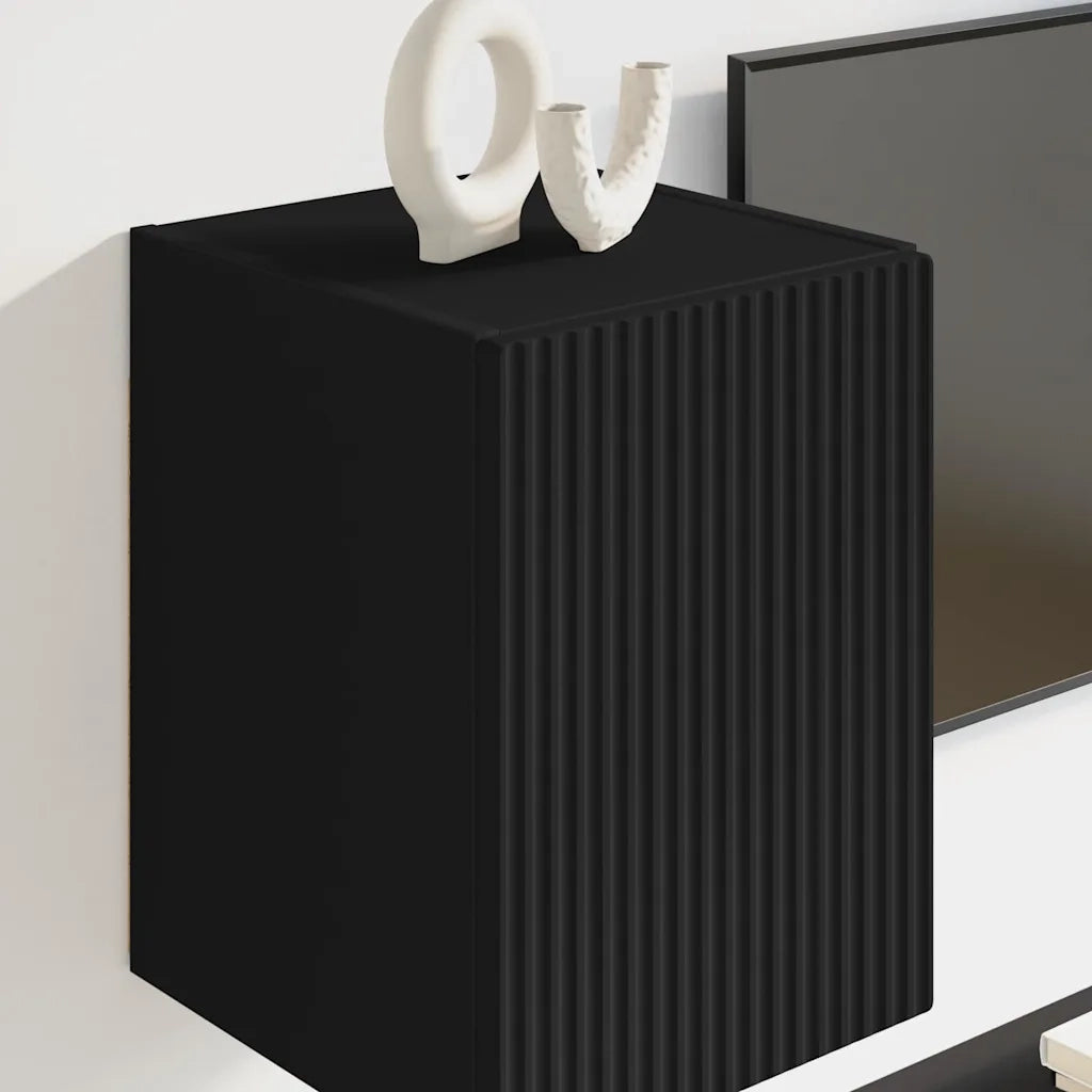 Mobile TV da parete Nero 30 x 31 x 40 cm Legno multistrato 892251