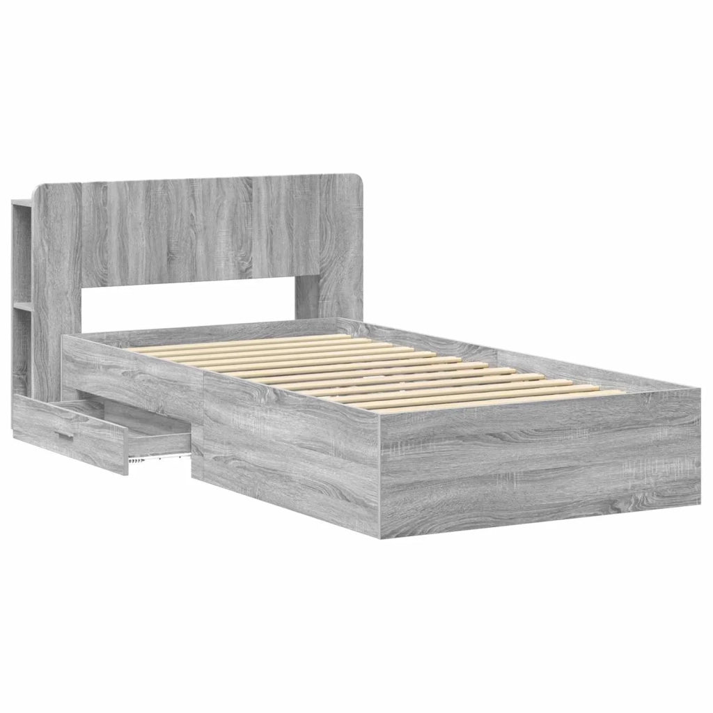 Telaio del letto con storage Sonoma grigio 90 x 200 cm 3433728