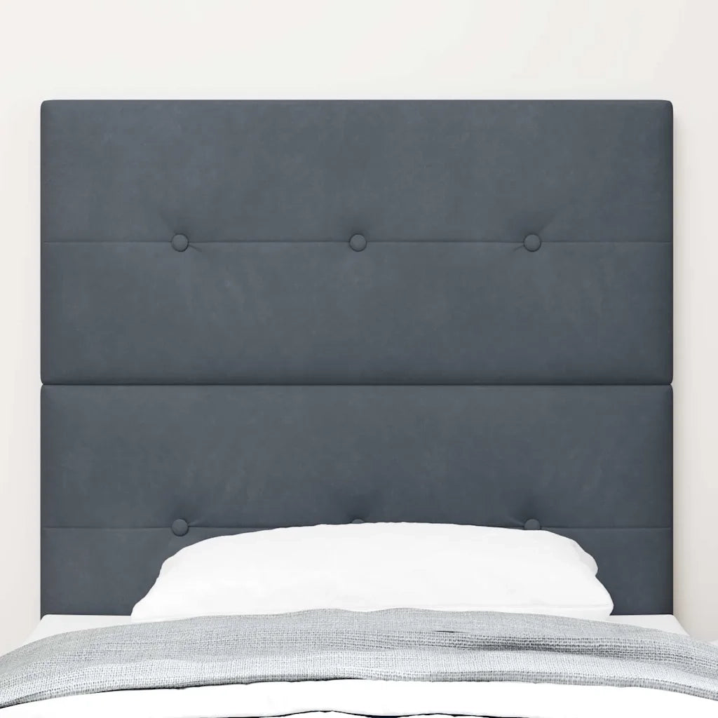 Testiera | Testata LED con strisce LED Grigio 100 cm Velluto