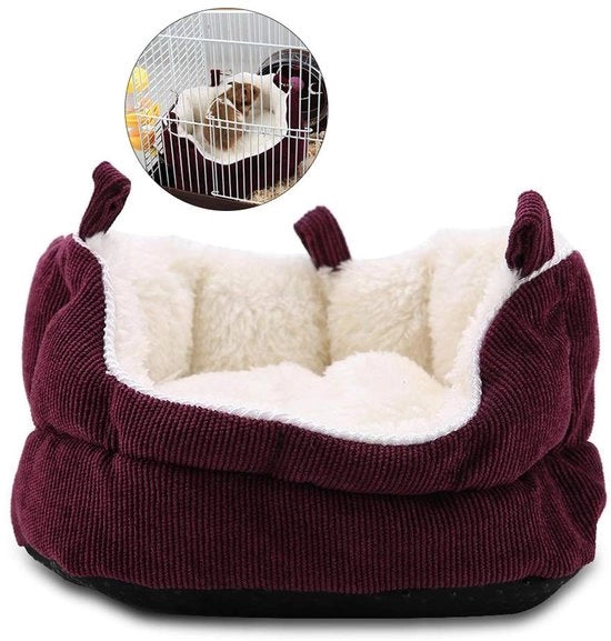 Case da Letto Antiscivolo per Animali di Compagnia - Plush - Sospeso - Sicuro e Non Tossico - Per Hamsters/Ratti di Campagna - Garanzia di Qualità - Letto per Animali