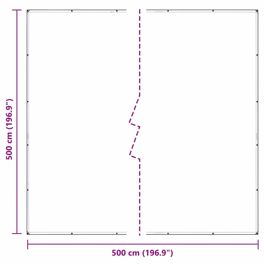 Copertura per Piante Trasparente 5 x 5 m PVC 3429357