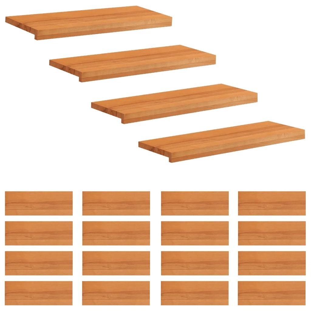 Tappeti per scale 20 pz 80 x 25 x 2 cm Marrone Chiaro 3446485