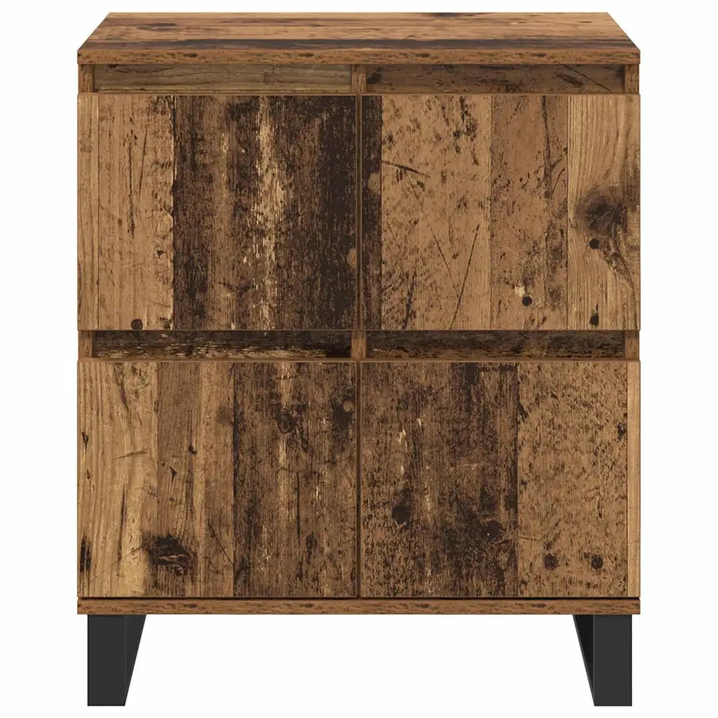 Credenza 3 pz-Set di 3 Buffet-Armadio da cucina Legno vecchio 60 x 35 x 70 cm 994343