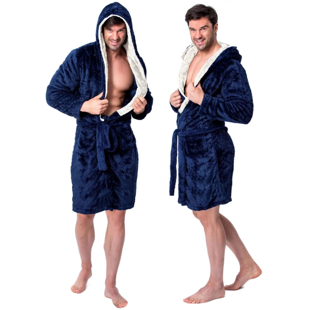 Accappatoio Jordan Powder Navy - Ecru Men M