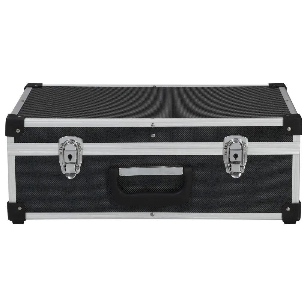Valigetta per Attrezzi 46x33x16 cm Nera in Alluminio 91847