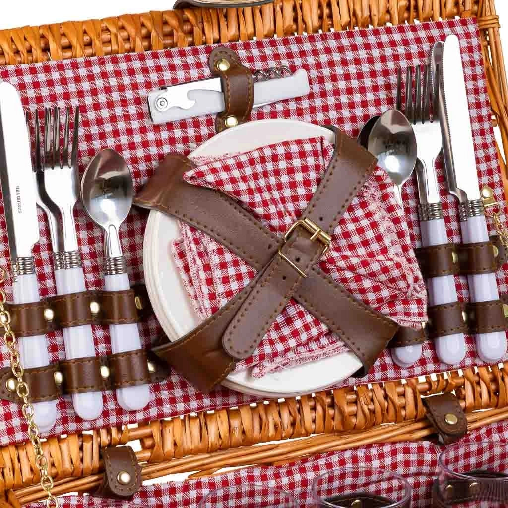 Cestino pic-nic marrone 40x28x20h