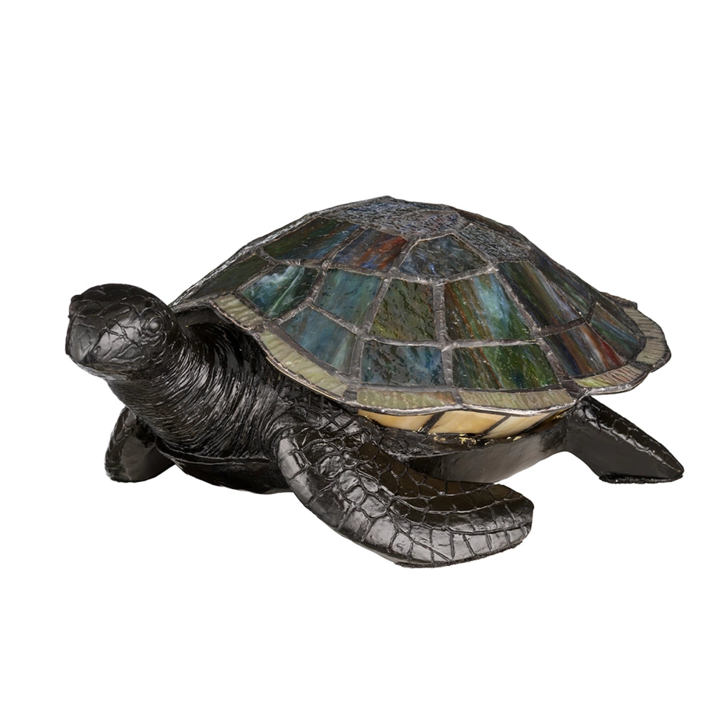 Abatjour Tiffany Animal Lamps Vetro Bronzo Vintage 1 Luce G9 3 Led