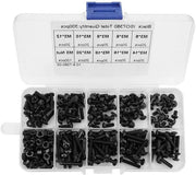 Kit di viti a dado M3 nero 10.9 grado, 300 pezzi, adatto per uso domestico, apparecchiature ufficio, comunicazione e simili.