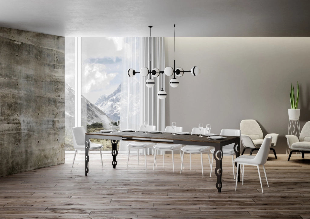 Tavolo Allungabile 160-420x90x77 cm Karamay Evolution Noce