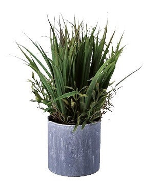 Vaso Decorativo Casa con Pianta Piantina Artificiale 7,5 x 25 cm