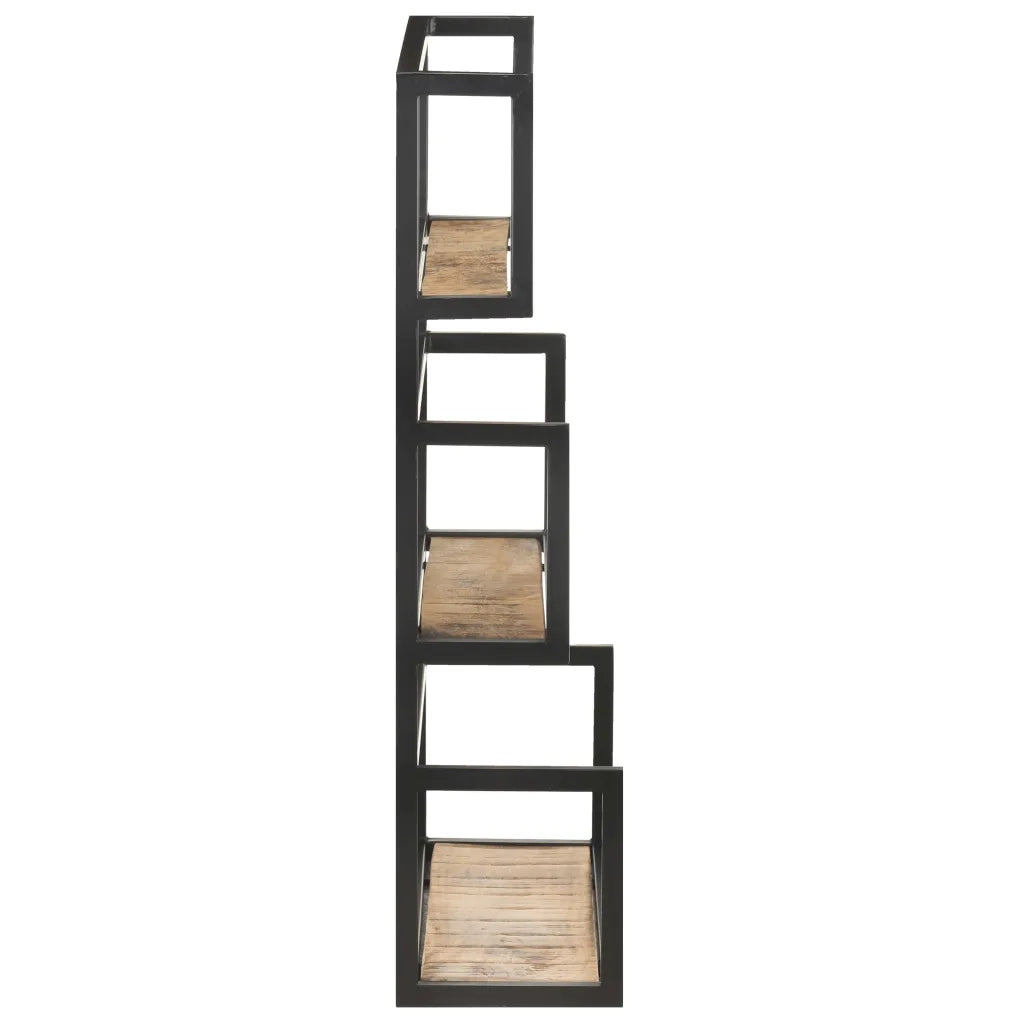 Scaffale a Muro 60x20x85 cm in Legno di Mango Grezzo 321074