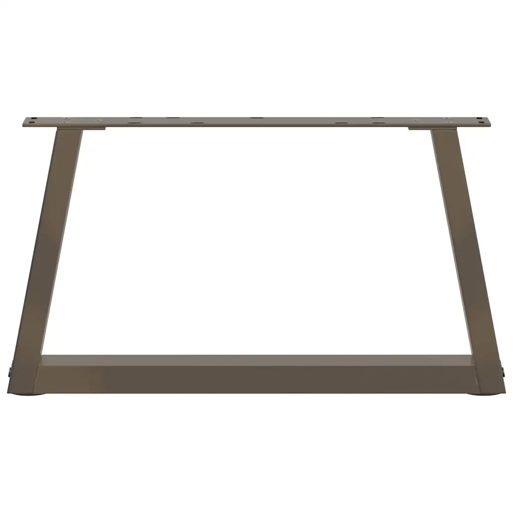 Gambe per Tavolino da Caff¨¨ a Forma di V 2 pz | Piede del tavolo Acciaio Naturale 60x(30-31,3) cm Acciaio