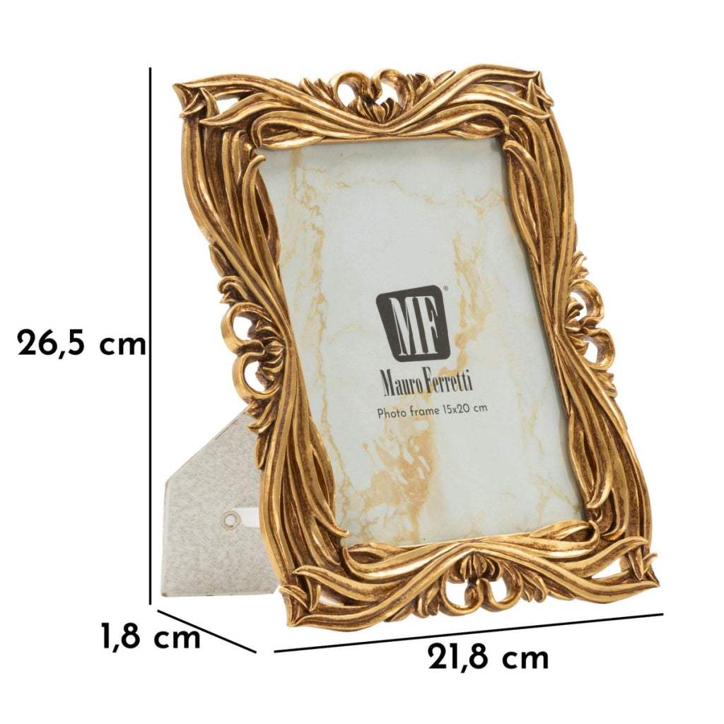 Cornice portafoto Baroque oro in stile barocco 15x20 cm