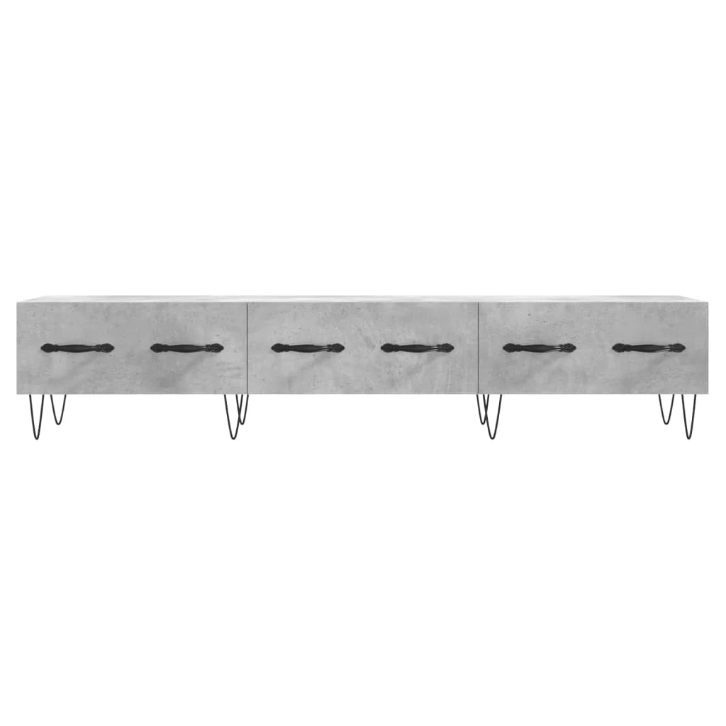 Mobile TV multimediale mensola TV credenza TV sala da pranzo soggiorno camera da letto 150 x 36 x 30 cm legno ingegnerizzato grigio 02_0026023