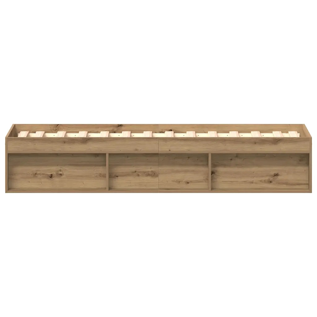 Giroletto senza Materasso-Struttura Letto Rovere Artigianale 90x200cm 209958
