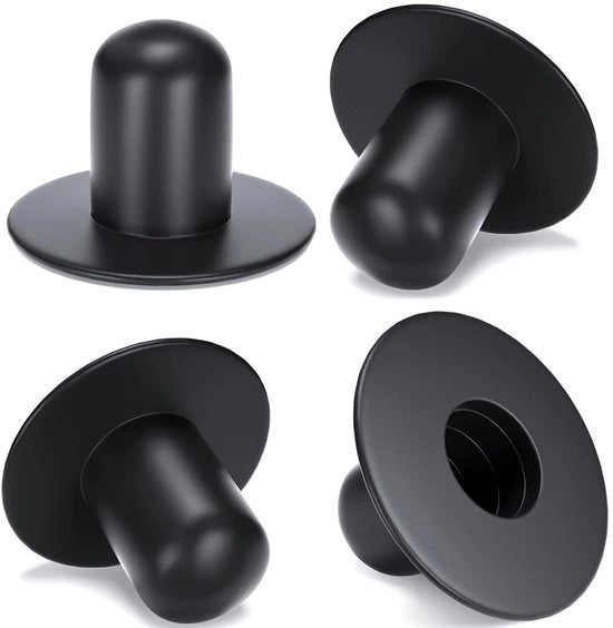Stopper per piscina 4 pezzi - Chiave di copertura - Stopper di sigillatura - Compatibile con Intex/Bestway - Parti di ricambio di alta qualità - Nero - Chiave per piscina