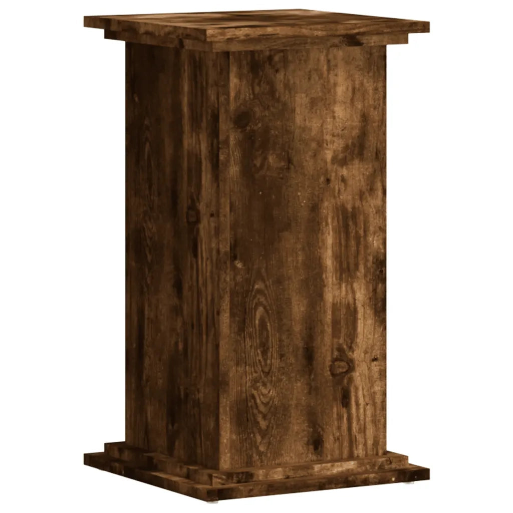 Supporto per piante | Sostegno per piante Rovere Fumo 33x33x60 cm Legno Multistrato