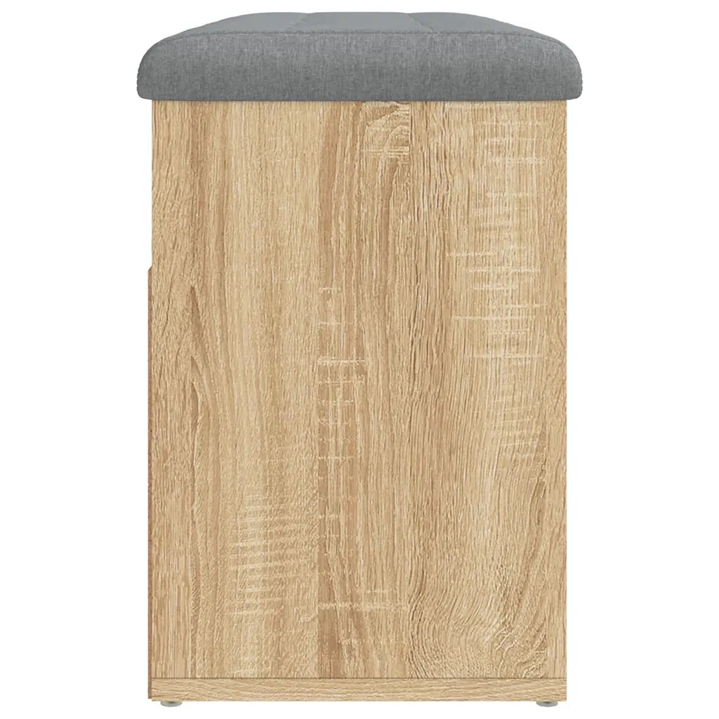 Panca Porta Scarpe Rovere Sonoma 82x32x45,5cm Legno Multistrato 835028