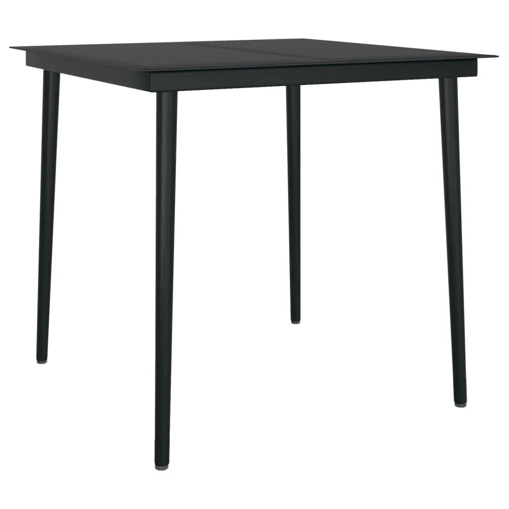 Set da Pranzo da Giardino 5 pz Nero 3099632