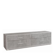 Mobile 4 Cassetti Kit Cemento cm 179x47x50h - Sarmog
