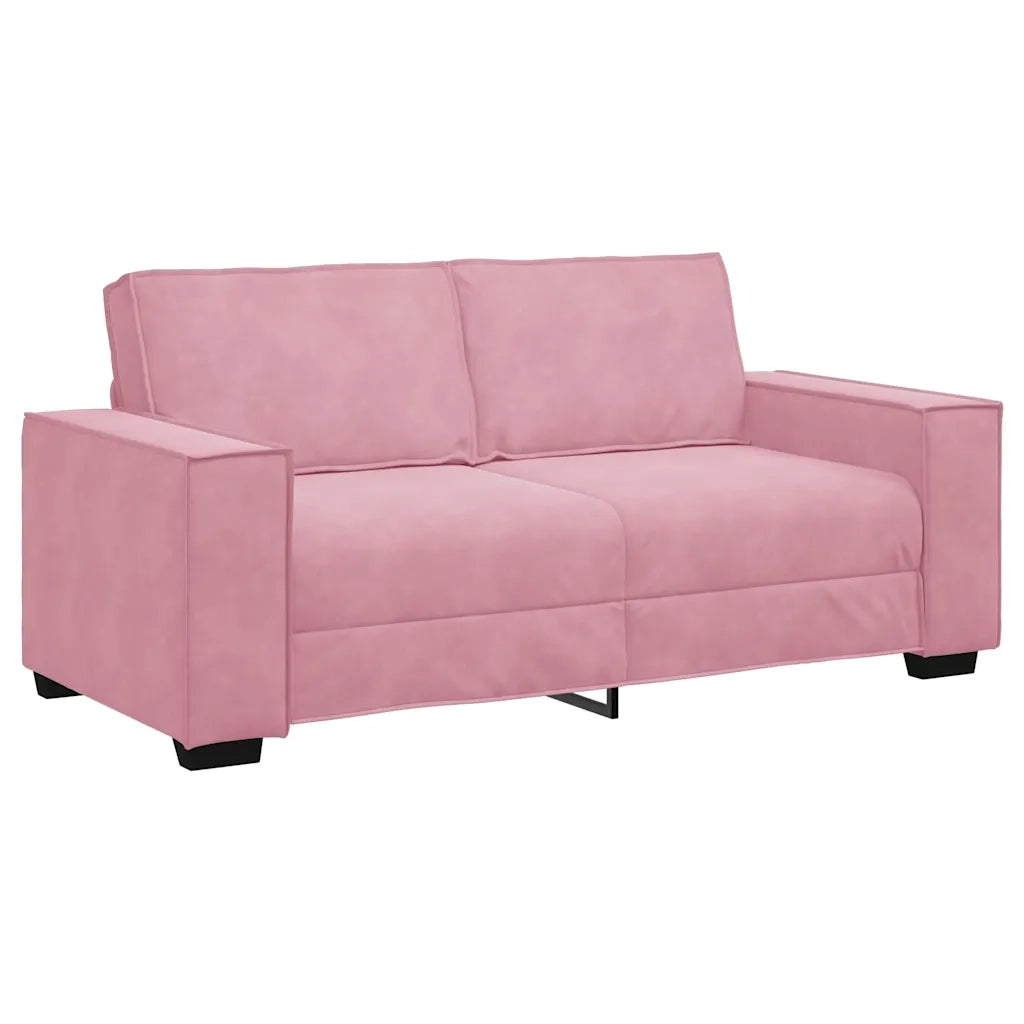 Divano a 2 Posti Rosa 180x78x84 cm in Velluto 4105023