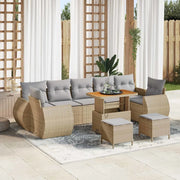 Set Divano da Giardino 10 pcs Beige polyrattan 3361862