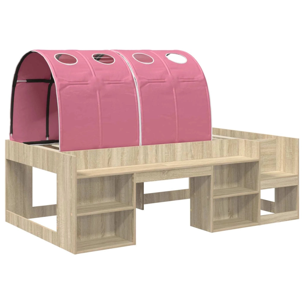 Letto con Tunnel 3 pz Sonoma e Rosa Legno ingegnerizzato 3423590