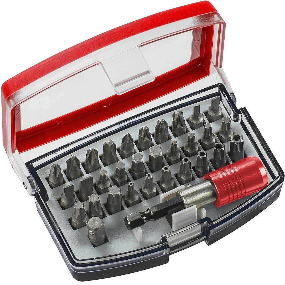 Trade Shop - Set Inserti Bit A 6 Punte Torx Per Trapano Avvitatore Con Cassetta In Plastica -